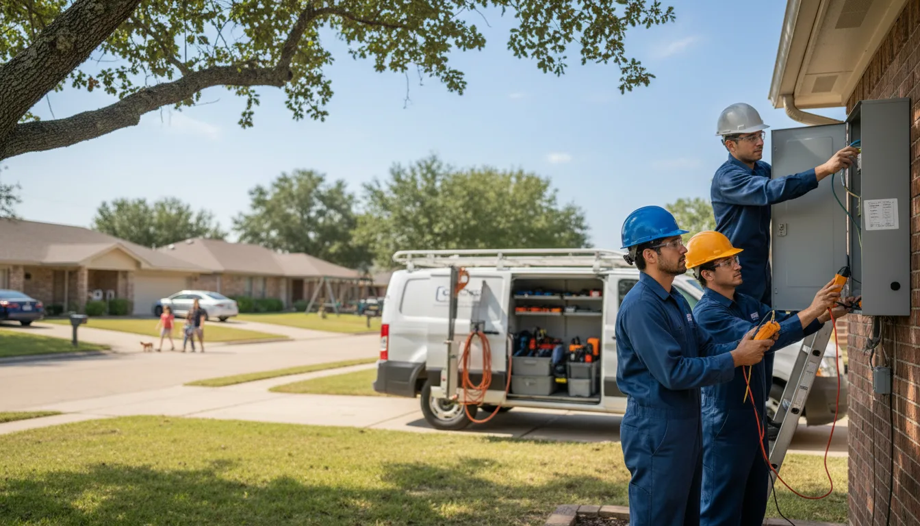 Certified electrician providing emergency electrical services in Wharton, OH